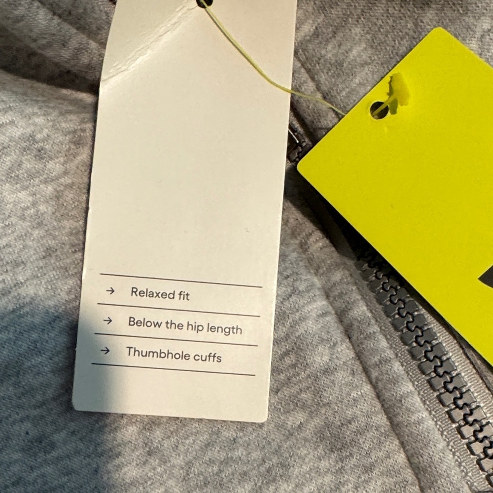 Size Medium All in Motion Gray Unisex Quarter-Zip Sweater - Picture 3 of 6